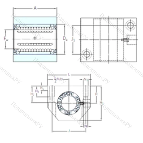 Подшипник шариковый линейный LUND 40