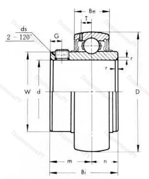 Корпусный подшипник UC 206-18 ASAHI в Череповце