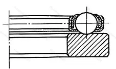 Подшипник  308109 размер 45x65x10,572 от производителя  ГПЗ-2