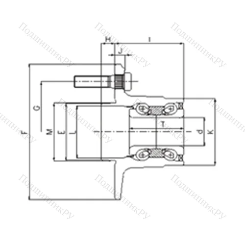 Подшипник шариковый радиально-упорный IJ 112028