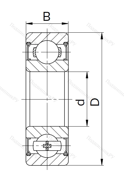 Миниатюрный шариковый подшипник 80029 T (629 ZZT) в Череповце