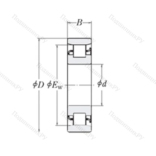 Подшипник роликовый радиальный XLRJ 5.1/2 от производителя  RHP