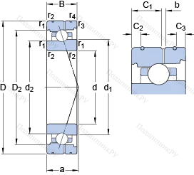 Подшипник 7014 CB/HCP 4AL в Череповце