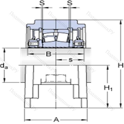 Стационарные роликоподшипниковые узлы ( ConCentra, для дюймовых валов) SYE 1 1/2 N