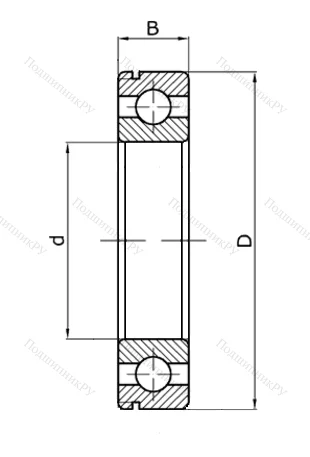 Шариковый однорядный подшипник 60106 (6006 Z) в Череповце