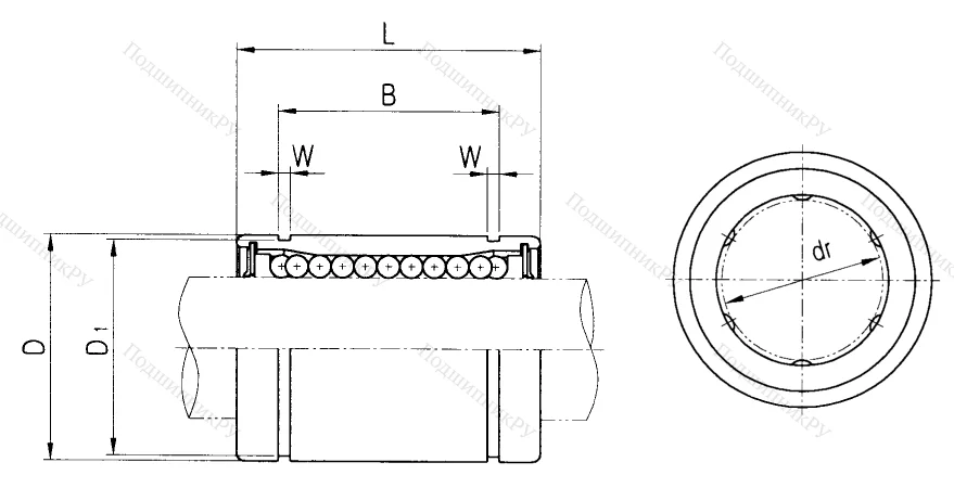 Подшипник LME 16 UU. KB 1636 UU (MTM) в Череповце