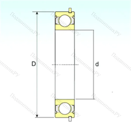 Подшипник шариковый радиальный 6311-ZZNR