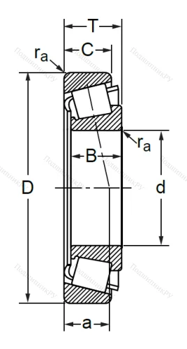 Конический роликовый подшипник 7612 (32312) в Череповце