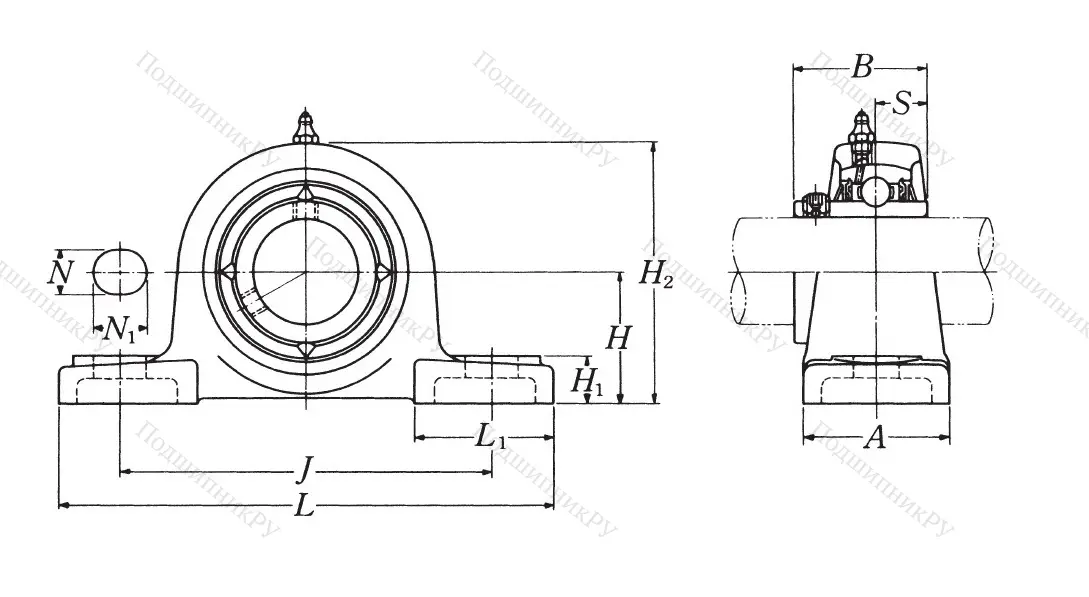 Подшипниковый узел UCP 203 D 1 (NSK) в Череповце