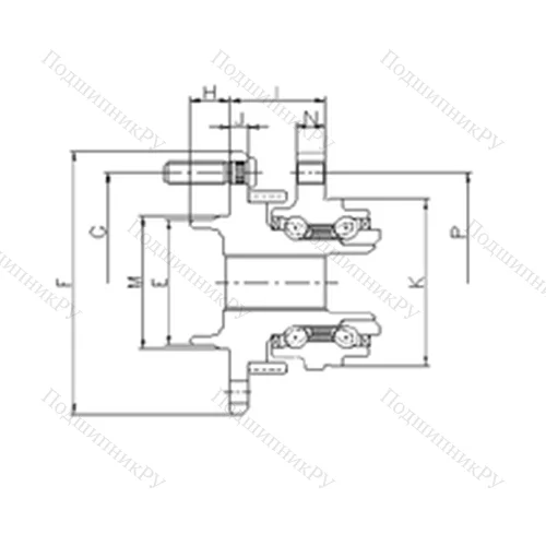 Подшипник шариковый радиально-упорный IJ 133001