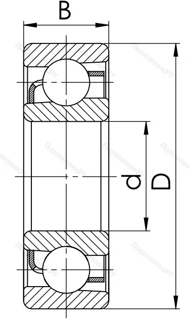 Радиально-упорный шариковый подшипник 46120 А (7020 AC) в Череповце