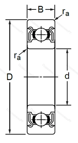 Однорядный шариковый подшипник SS 6209 ZZ (80209 Ю ГОСТ) в Череповце