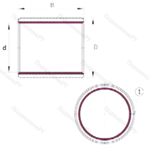 Подшипник скольжения EGB 0710-E 40