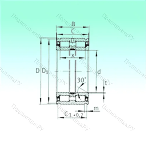 Подшипник роликовый радиальный SL 045026-PP от производителя  NBS