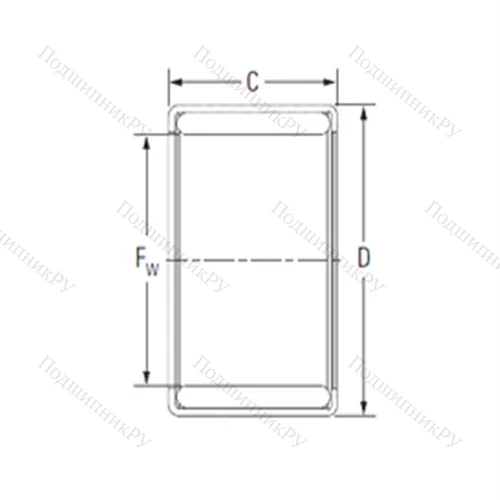 Подшипник игольчатый радиальный YM 081310AM