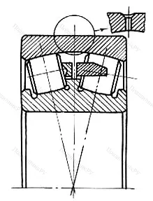 Модификация подшипника 30-3616 размер 80x170x58 от производителя  ГПЗ-6