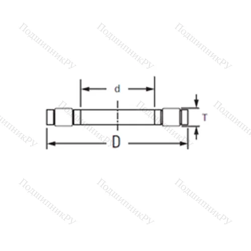 Подшипник роликовый упорный K.81103LPB