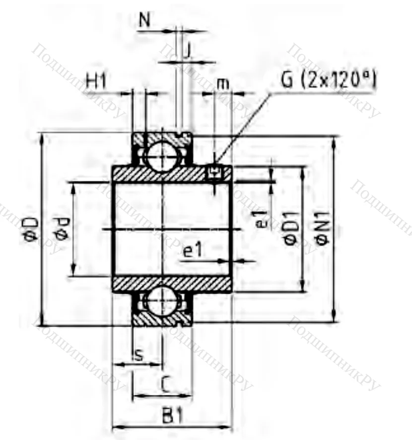 Корпусный подшипник CUC 208 в Череповце