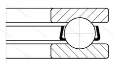 Подшипник  51408 (8408) размер 40x90x36 от производителя  SKF Подшипник  51408 (8408) размер 40x90x36 от производителя  SKF