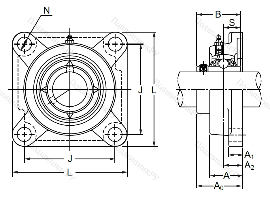 Подшипниковый корпус  F 317