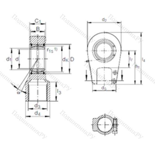 Подшипник скольжения сферический GIHRK 90 DO