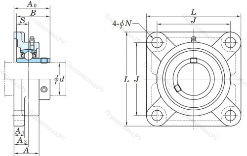 Подшипниковый узел UCF 210 J в Череповце