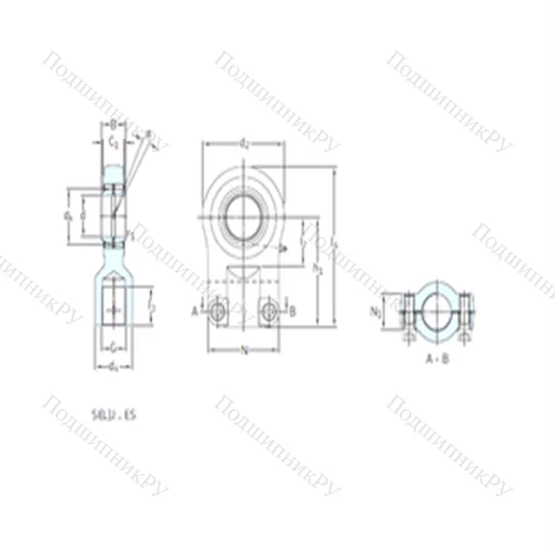 Подшипник скольжения сферический SIR 25ES от производителя  SKF