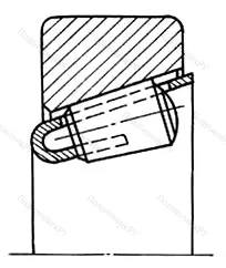 Модификация подшипника 977909 размер 46,673x72x17,2 от производителя  ГПЗ-1