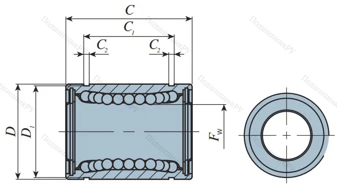 Подшипник LMB 6 UU (IKO) в Череповце