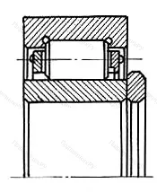 Модификация подшипника 180607 размер 35x80x31 ГОСТ 520-89