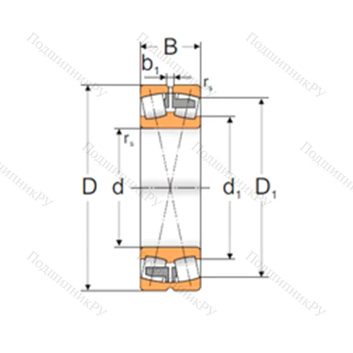 Подшипник роликовый радиальный самоцентрирующийся 22314 MAW 33