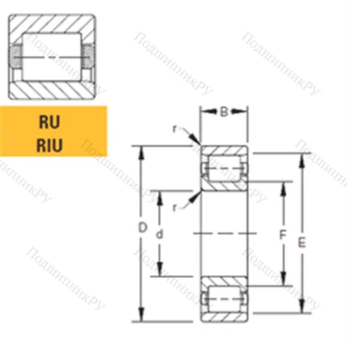 Подшипник роликовый радиальный 42RIU 194 от производителя  TIMKEN