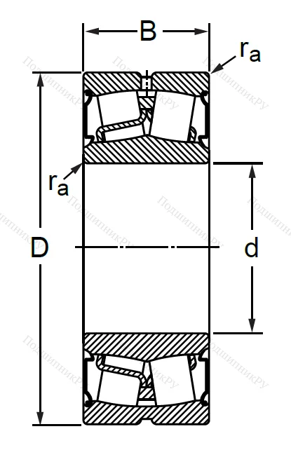 Сферический роликовый подшипник BS 2-2216-2CS (BS 2-2216-2CS) в Череповце