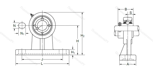 Подшипниковый узел UCPH 205 (UCHP 205) в Череповце