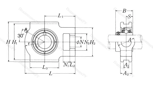 Подшипниковый узел UCT 209 D 1 NSK в Череповце