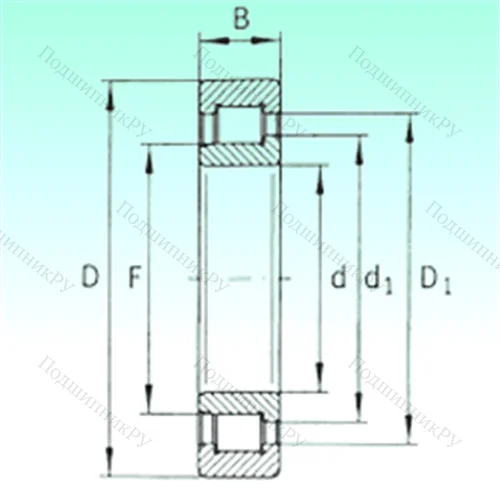 Подшипник роликовый радиальный SL 192312 от производителя  NBS