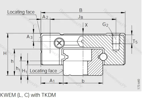 Каретка коррозионностойкая, двухрядная KWEM 15-G 2-G 2-B-V 0 в Череповце