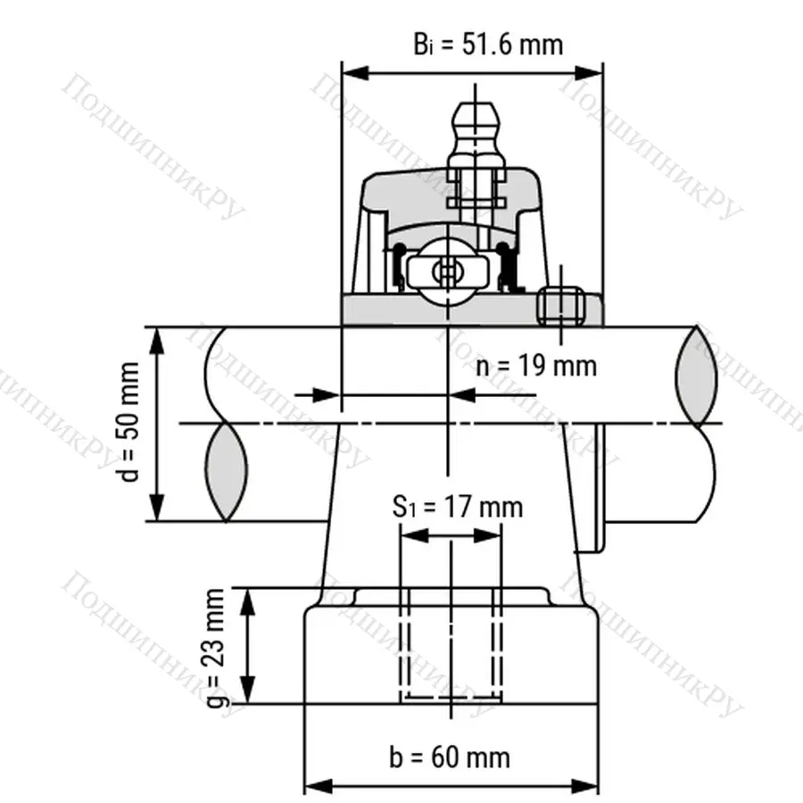 Подшипниковый узел SSUCPPL 210 - Вал: 50 мм