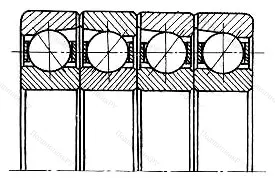 Подшипник 7322BQFT размер 110x240x200