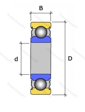 Однорядный шариковый подшипник 6209 HVZZ от производителя  SNR