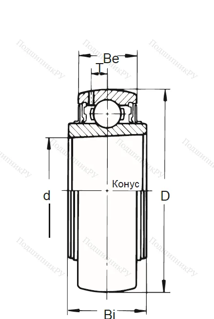 Корпусный подшипник UK 209