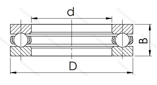Упорный шариковый подшипник 8203 (51203) в Череповце