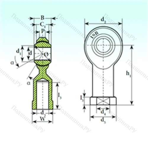 Подшипник скольжения сферический TSF.R 8