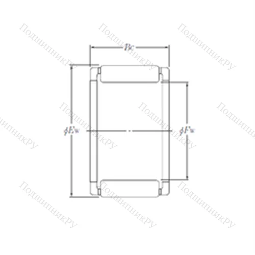 Подшипник игольчатый радиальный PK 12?17?9.8X 2