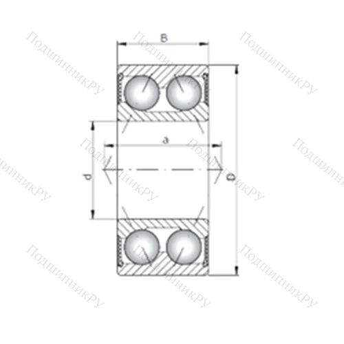 Подшипник шариковый радиально-упорный 3320-2RS от производителя  CX