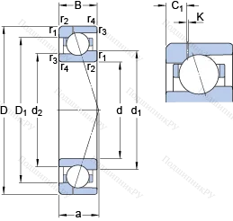 Подшипник 71917 CE/P 4AH 1 в Череповце Подшипник 71917 CE/P 4AH 1 в Череповце