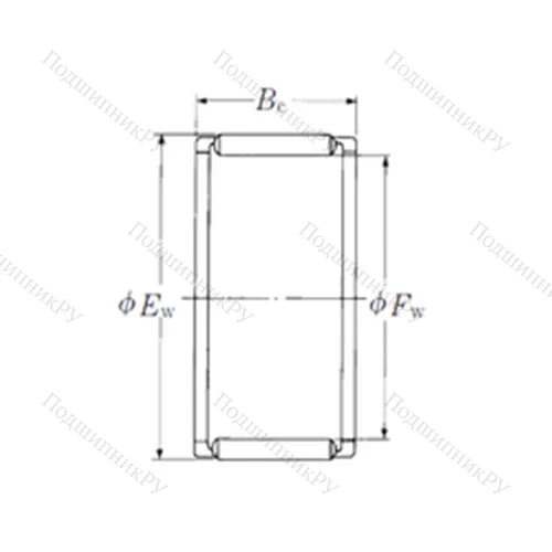 Подшипник игольчатый радиальный FWF-475230 от производителя  NSK Подшипник игольчатый радиальный FWF-475230 от производителя  NSK