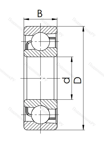 Радиально-упорный шариковый подшипник 46309 A (7309 AC) в Череповце