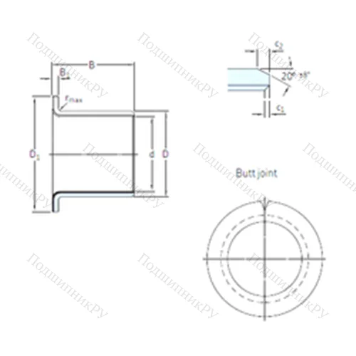 Подшипник скольжения PCMF 182017 E