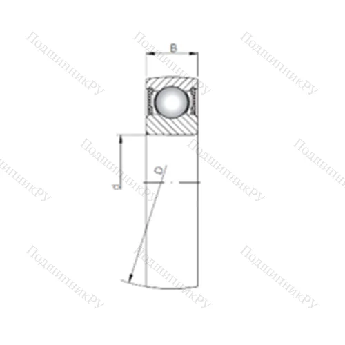 Подшипник шариковый радиальный SC 201-2RS